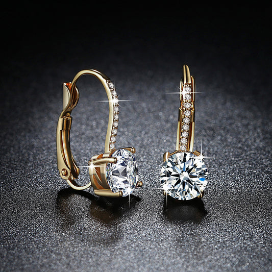 CLAW | FOUR-CLAW DIAMOND EAR HOOK