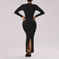 NADINE | SQUARE NECK SHEATH DRESS