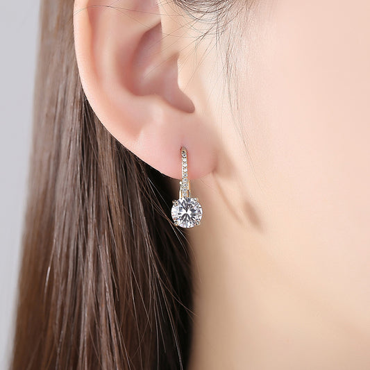 CLAW | FOUR-CLAW DIAMOND EAR HOOK