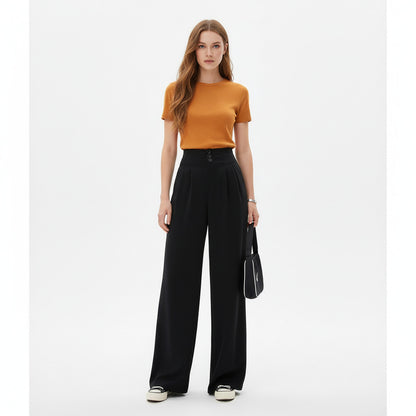 INES | HIGH-WAIST FLOWY PANTS