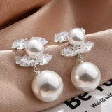 LUNA | PEARL ZIRCON STUD EARRINGS