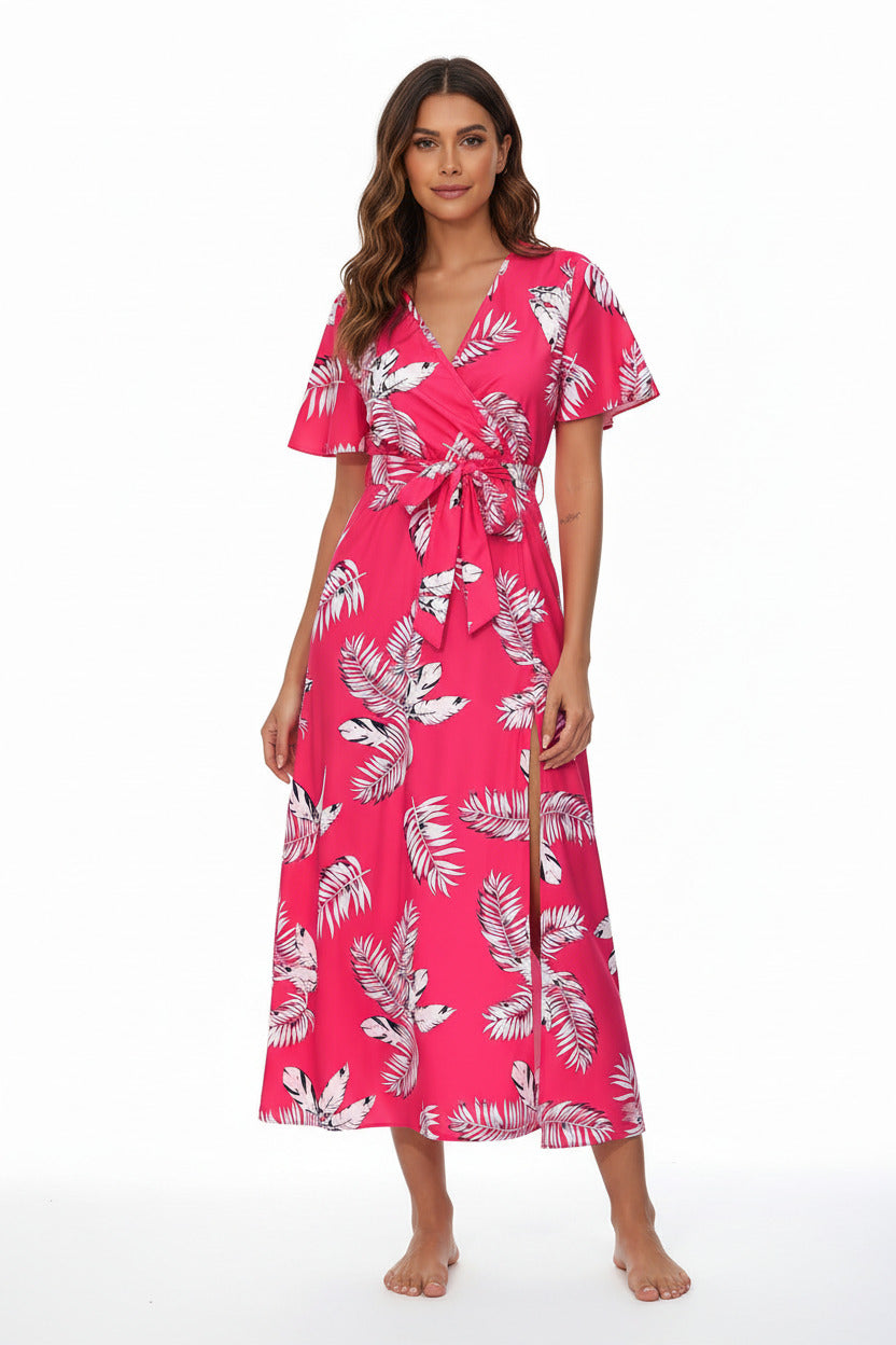 NADIA | FLORAL SLIT MIDI