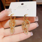 LEAF | ZIRCON LEAF TASSEL EAR CLIP