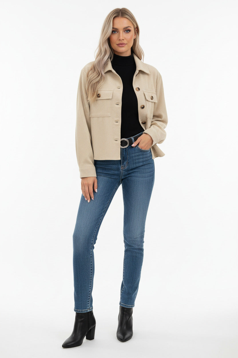PIPPA | CORDUROY BUTTON JACKET