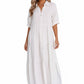 CÉLINA | BUTTON-UP LONG SLEEVE DRESS