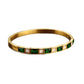EMERALD | SHELL DIAMOND TITANIUM BRACELET
