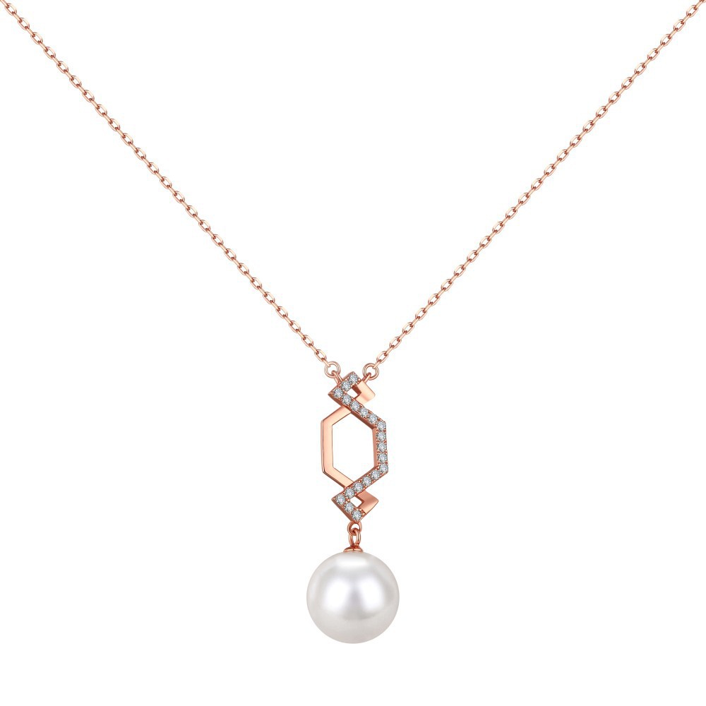 BELLA | PEARL ZIRCON NECKLACE
