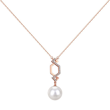 BELLA | PEARL ZIRCON NECKLACE