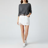 BLAIR | RIPPED DENIM MINI SKIRT