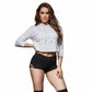LIXA | CROSS CUTOUT SHORTS