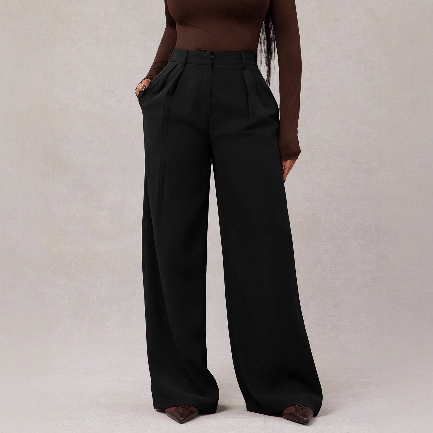 VINCENZA | LOOSE STRAIGHT-LEG PANTS