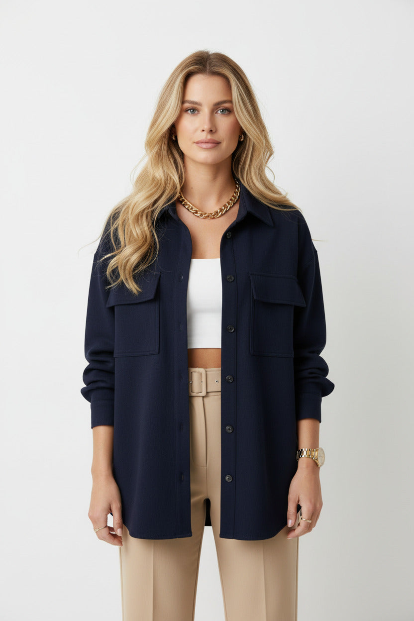 ADELE | LACE-UP POCKET JACKET
