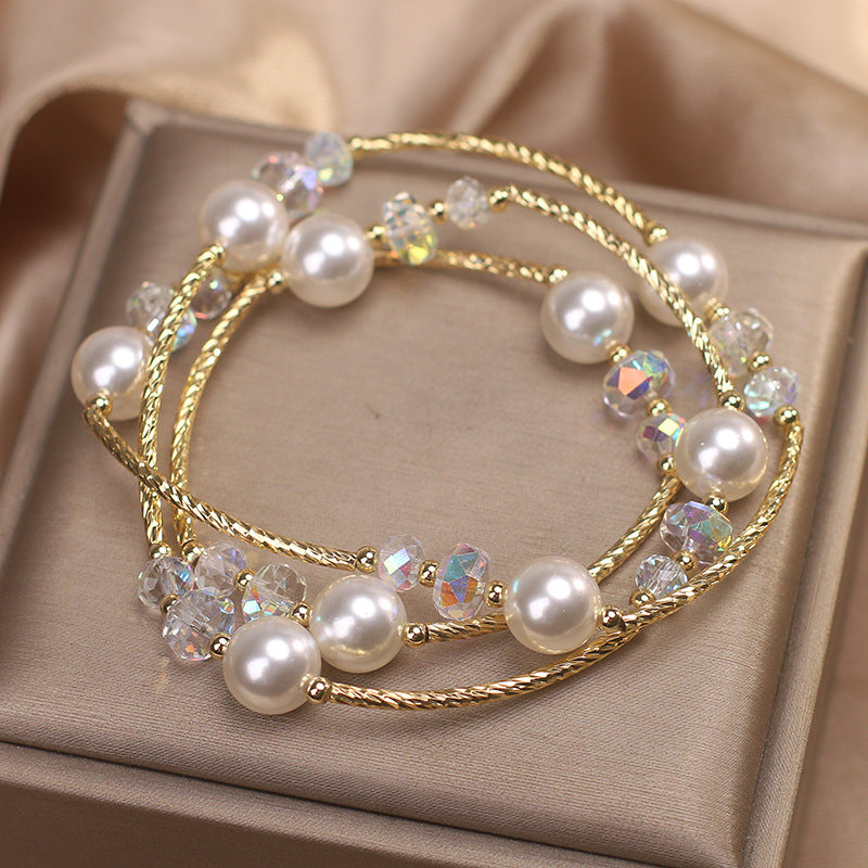 WIND | MULTI-LAYER PEARL BRACELET