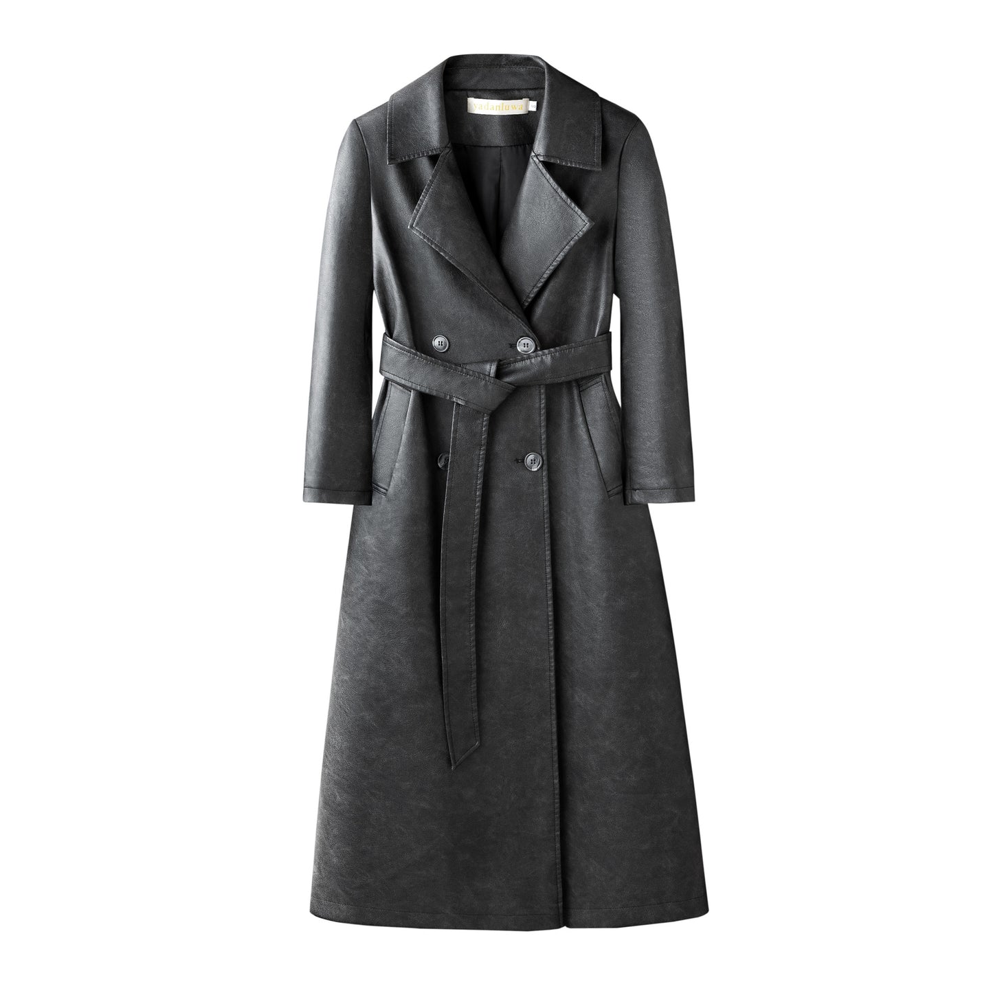 NADINE | LONG LEATHER TRENCH