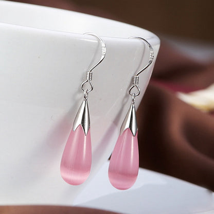 OPAL | SILVER OPAL DROP EARRINGS