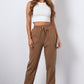 KEVA | LACE-HEM JOGGERS
