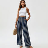 MARINA | STRIPED WIDE-LEG PANTS
