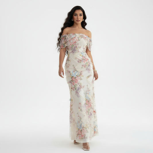 SIENNA | FLORAL MESH DRESS