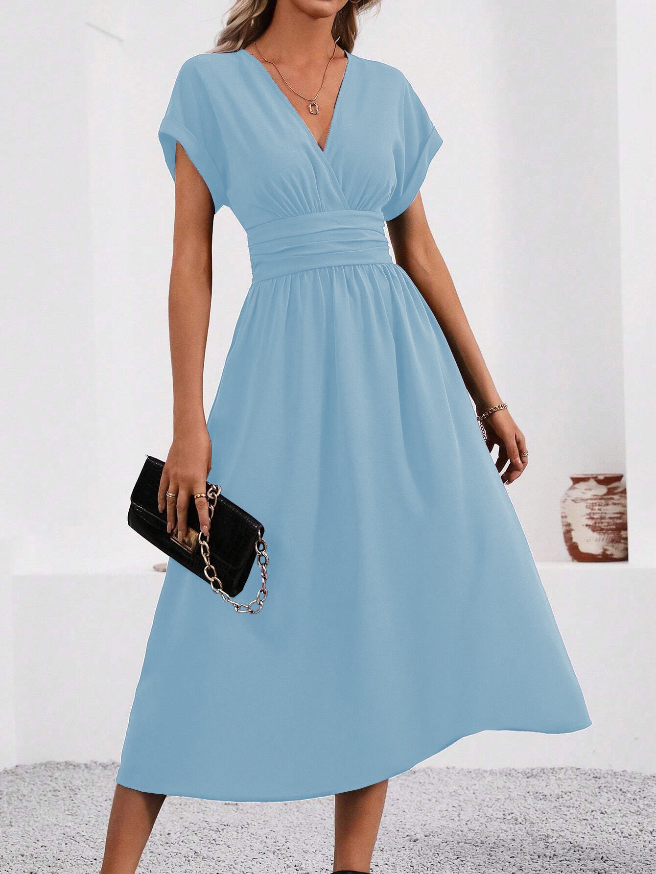 ELISE | CINCHED WAIST MIDI