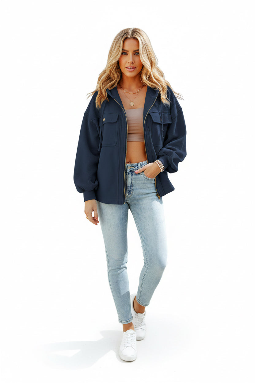 CAMILLE | THERMAL ZIP COAT