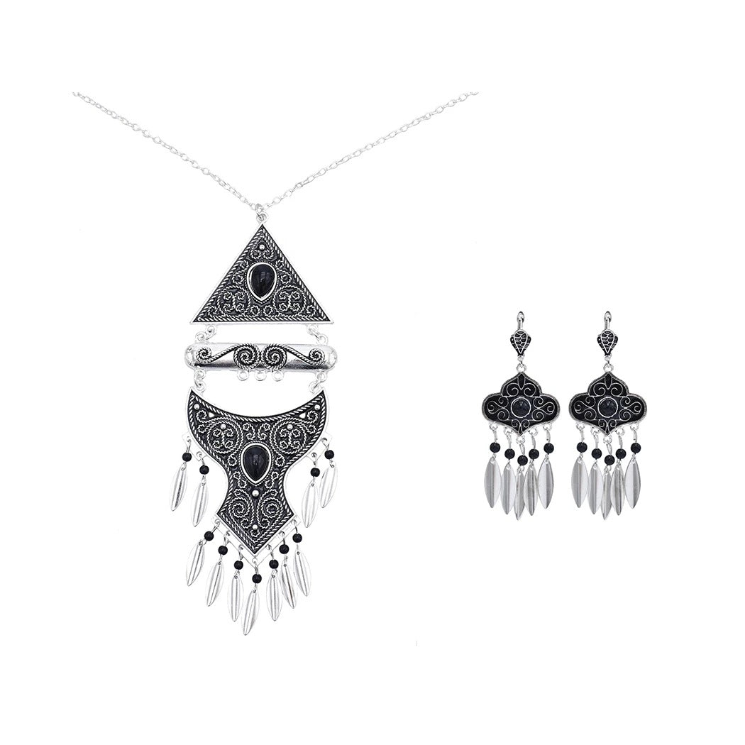 VIVIENNE | RETRO TASSEL JEWELLERY SET