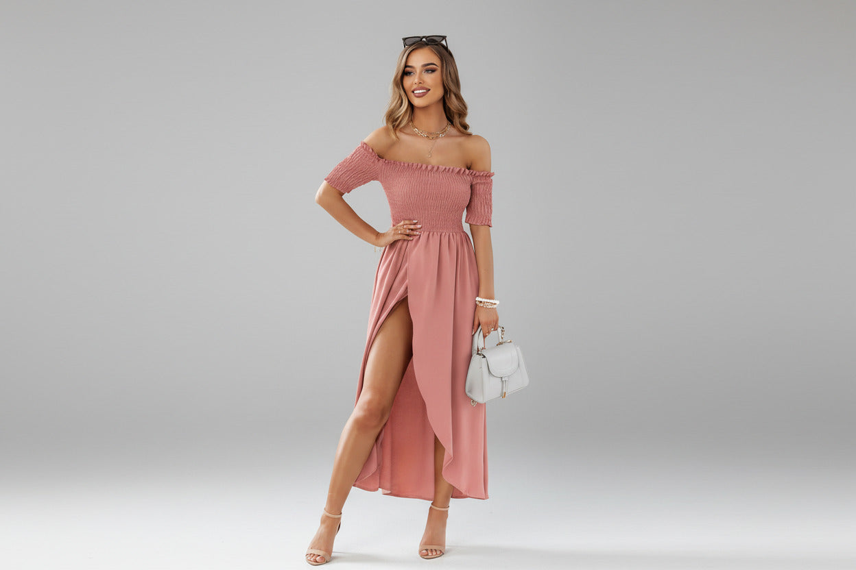 MIREILLE | SOLID SLIT DRESS
