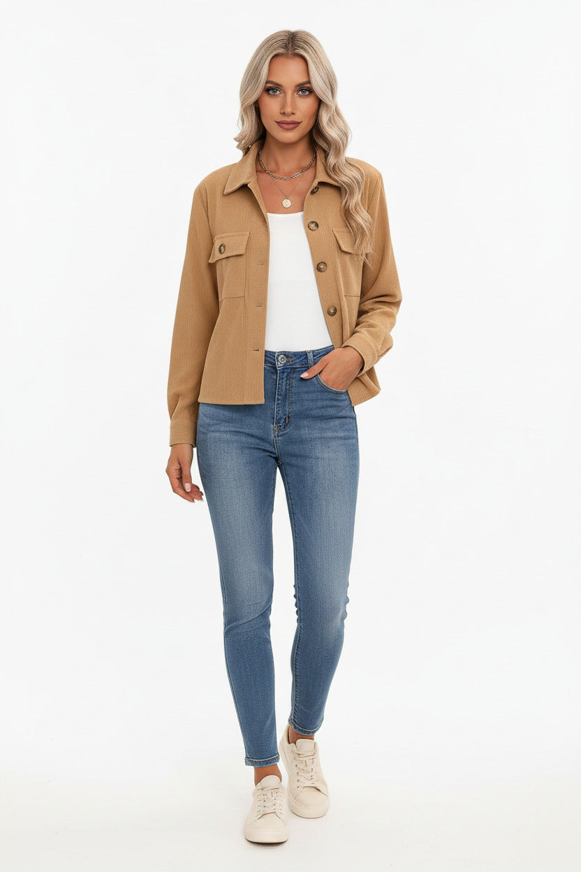 PIPPA | CORDUROY BUTTON JACKET