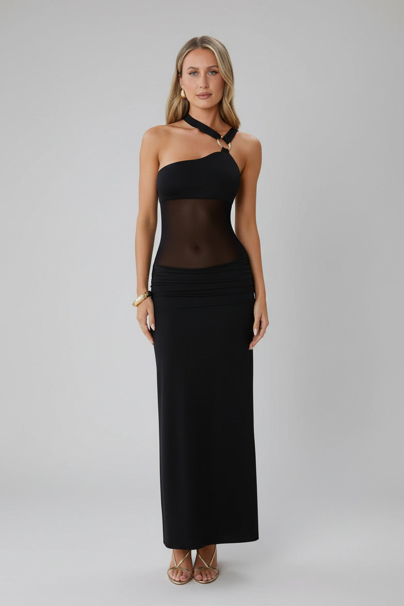 TIPHAINE | MESH BANDEAU DRESS