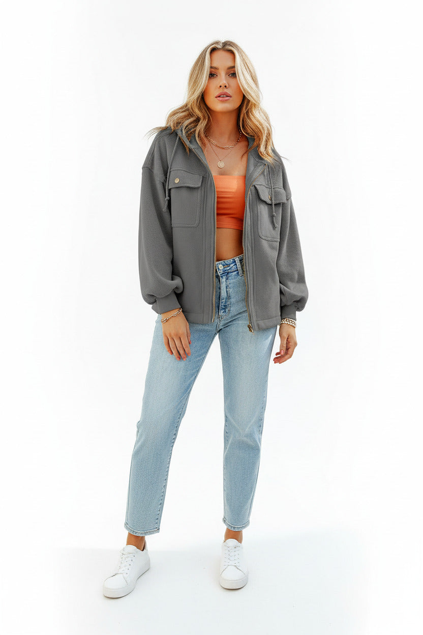 CAMILLE | THERMAL ZIP COAT