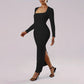 NADINE | SQUARE NECK SHEATH DRESS