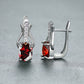 GARNET | CHAMPAGNE GOLD EAR CLIPS