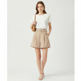 IVY | CLASSIC BELTED SUIT SHORTS
