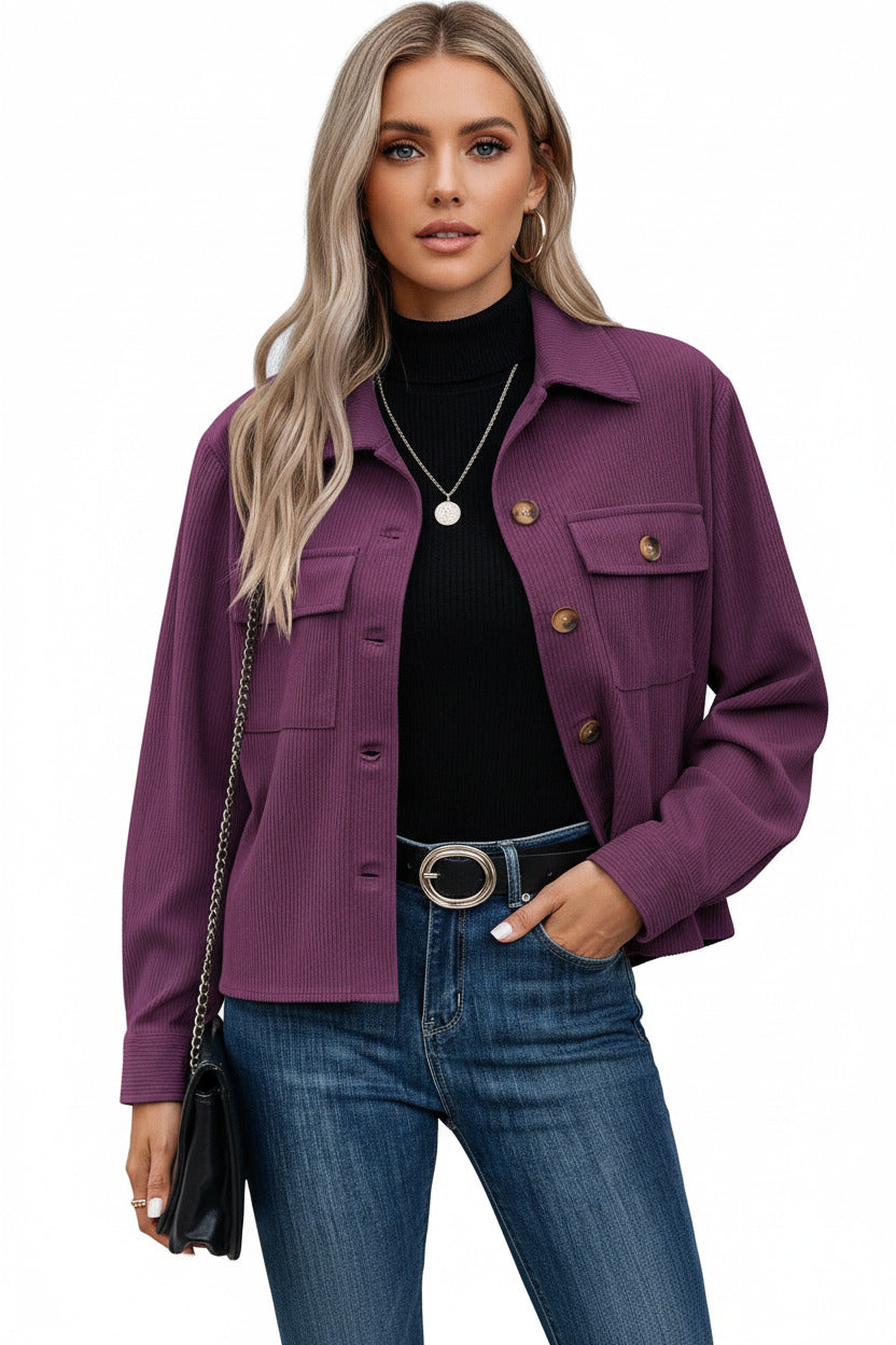 PIPPA | CORDUROY BUTTON JACKET