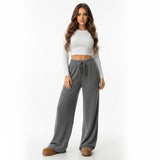 SOLÈNE | TIE-WAIST WIDE-LEG PANTS