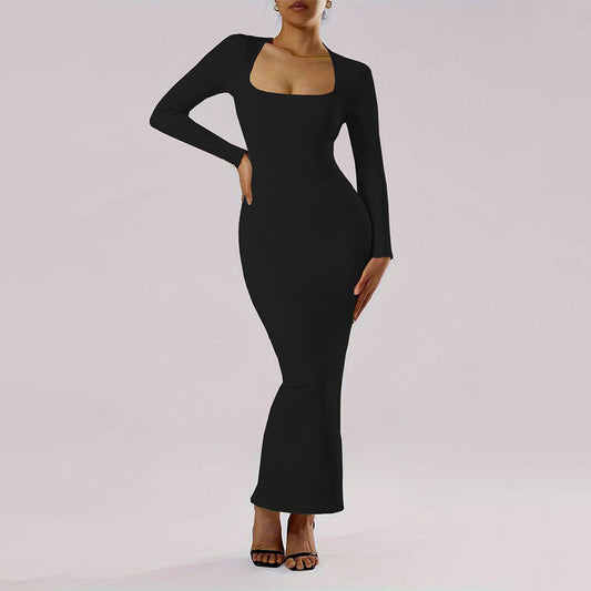 NADINE | SQUARE NECK SHEATH DRESS