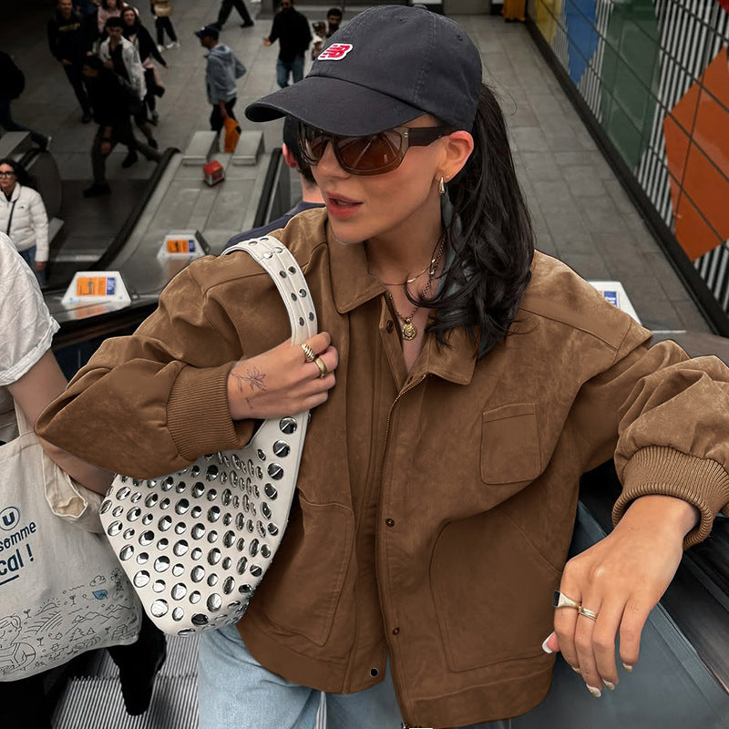 THEA | POLO COLLAR LOOSE JACKET