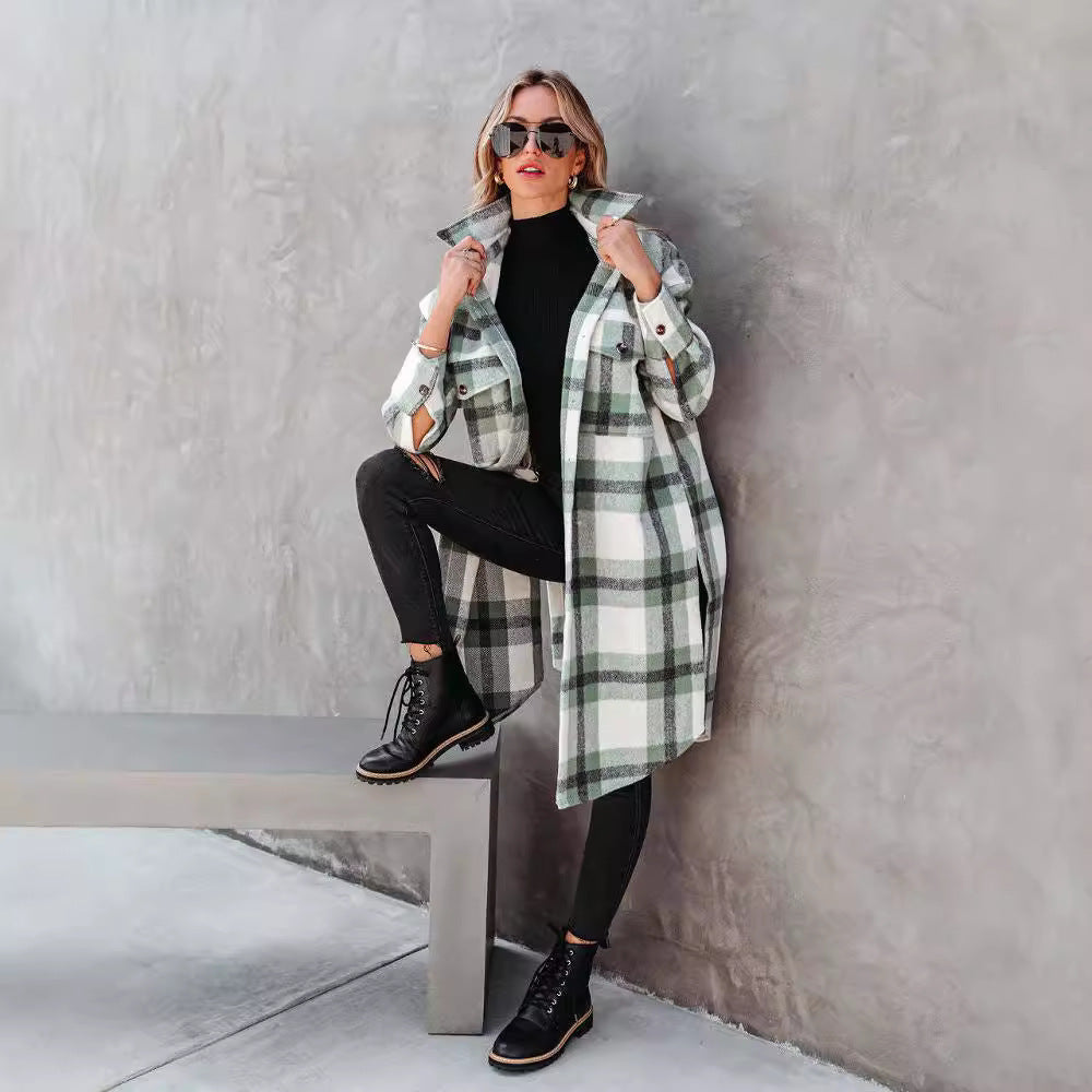 FLORA | PLAID FLANNEL LONGCOAT