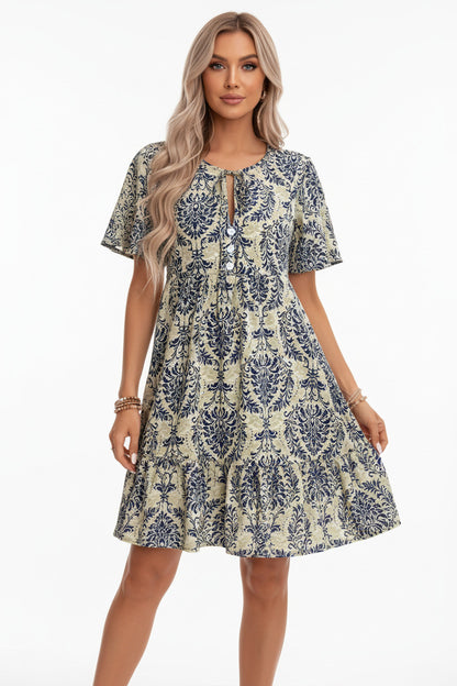 LARA | RUFFLED HEM DRESS