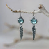 FEATHER | OPAL FEATHER DROP EARRINGS