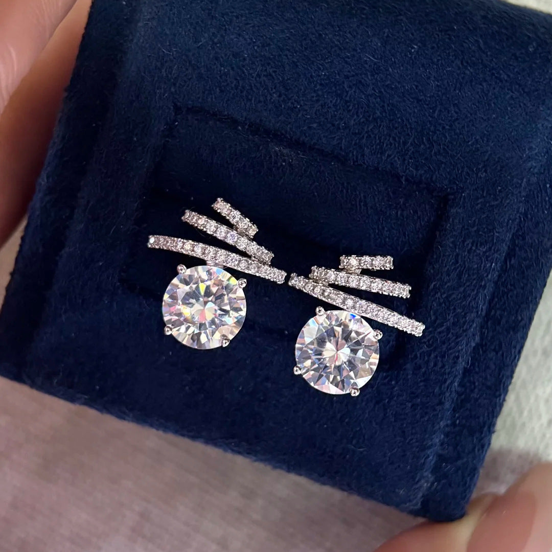 LUXE | 2-CARAT ZIRCONIA STUDS