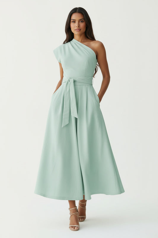 CELINE | SATIN HALTER MIDI