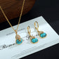 TURQUOISE | GOURD TURQUOISE SET