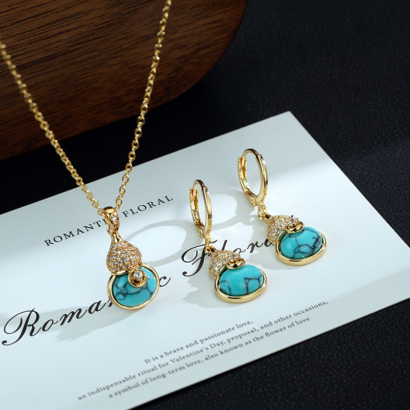 TURQUOISE | GOURD TURQUOISE SET