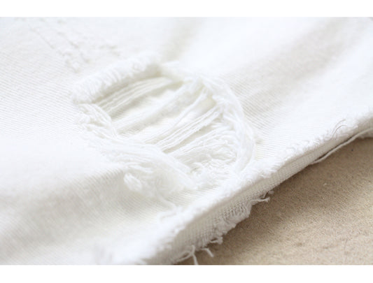BLAIR | RIPPED DENIM MINI SKIRT