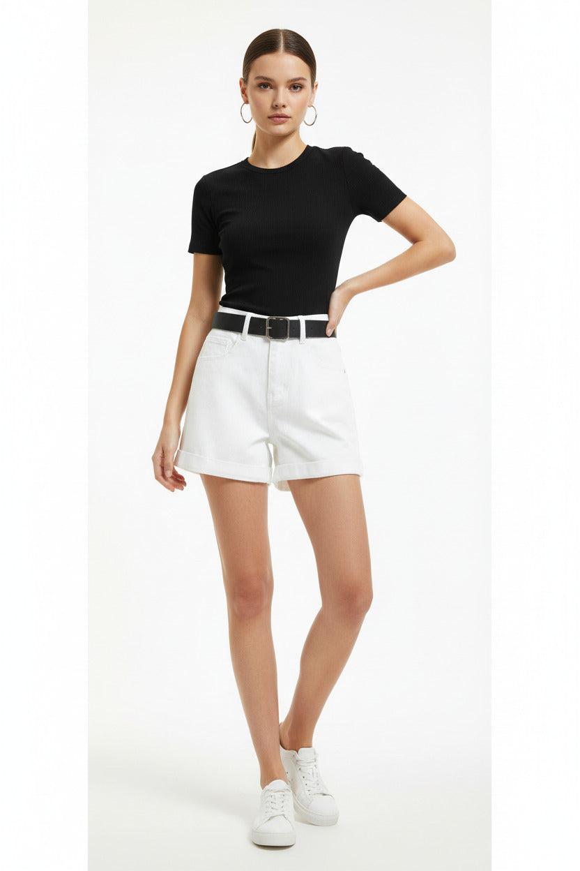 MIA | CUFFED DENIM SHORTS