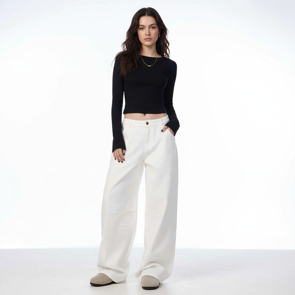 BLANCHE | LOOSE WHITE PANTS