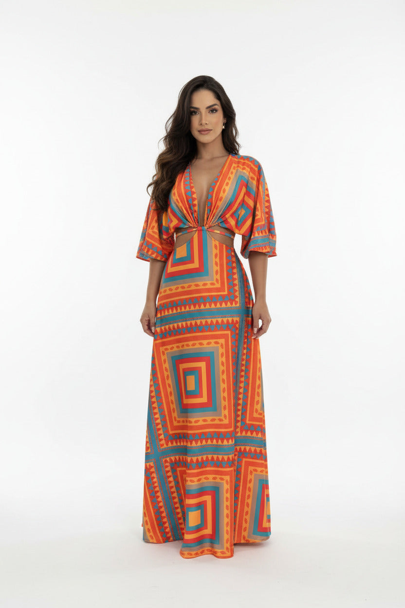 NORA | BATWING MIDRIFF DRESS