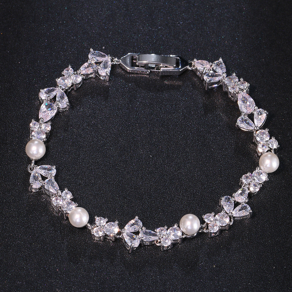 EURO | PEARL ZIRCON LUXURY BRACELET
