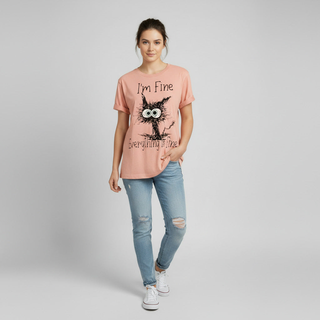 JULIETTE | MINIMALIST LINEAR PRINT TEE