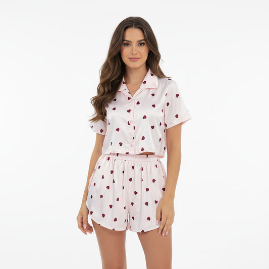 COCO | HEART PRINT LOUNGE SET